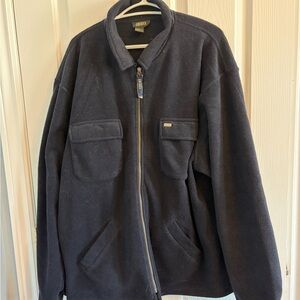 Navy Blue men’s fleece Zip-Up Jacket